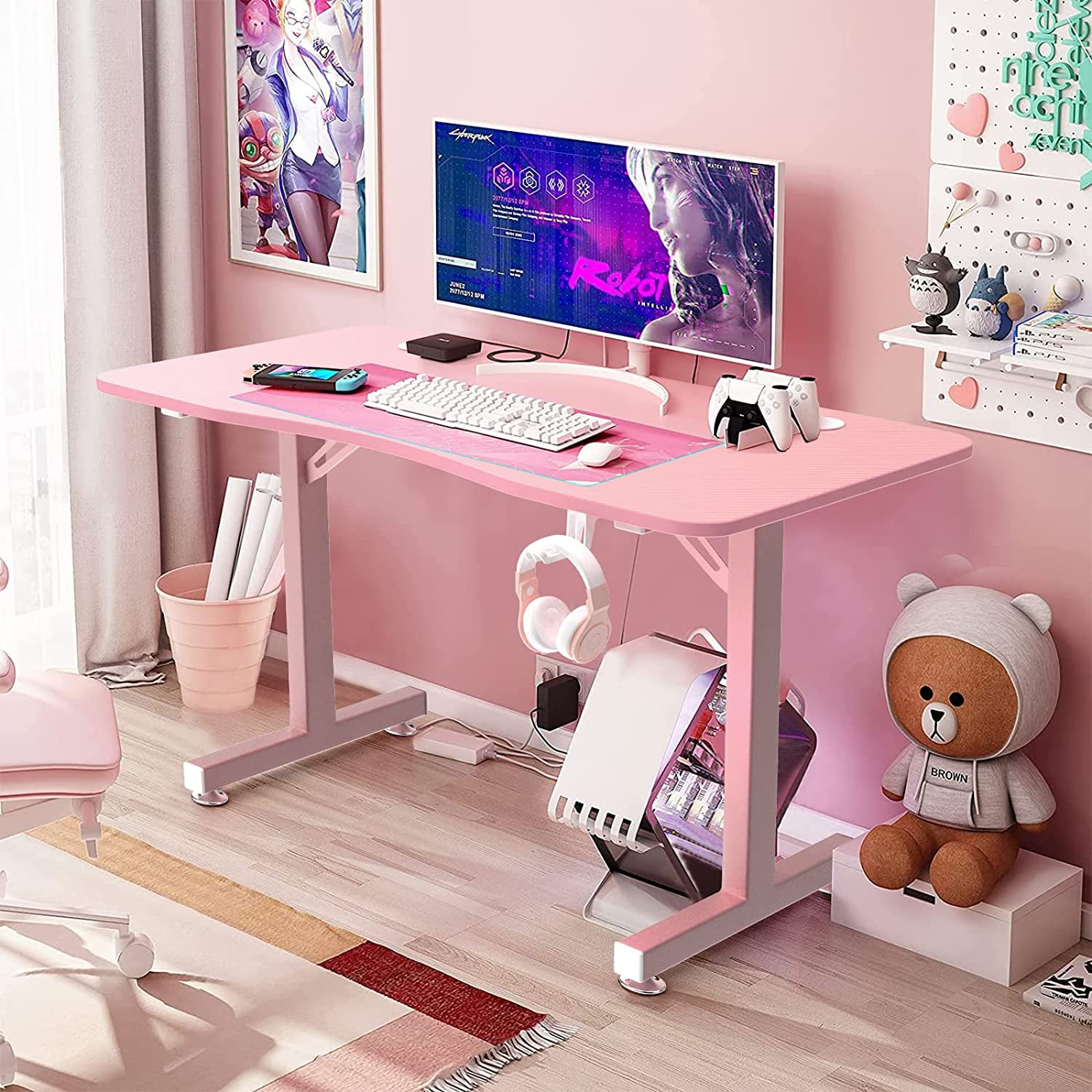 Pink 2024 computer table