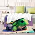 thumbnail image 4 of Bebé Tortuga anti-pilling, suave, ligera, esponjosa y acogedora de lujo para hogar y cocina – Perfecta para niños y adultos,120X80cm, 4 of 6