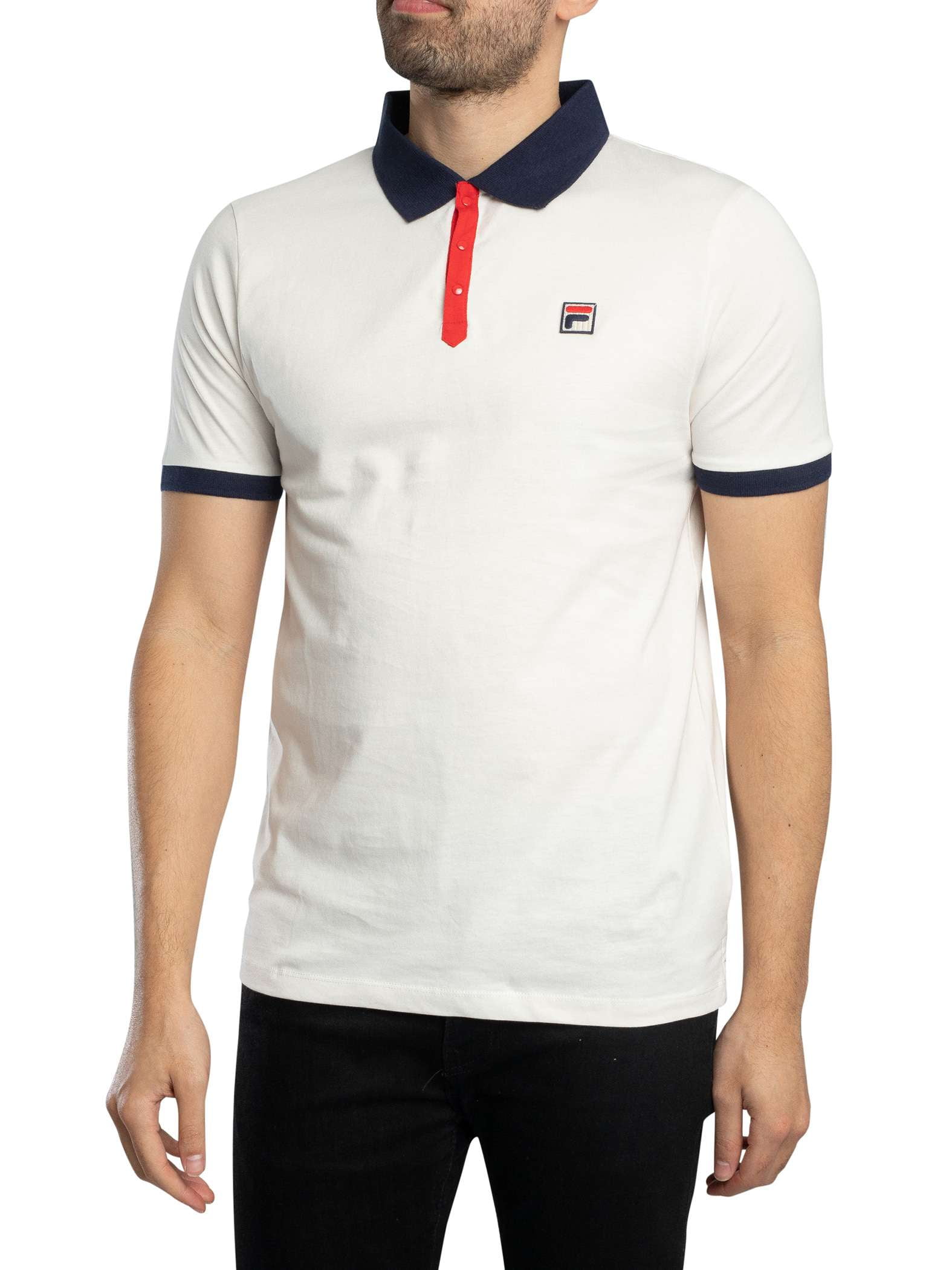 Fila Terry Velour Zip Polo Shirt, Blue - Walmart.com