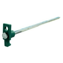 SE 10.5" Galvanized Non-Rust Tent Peg Stakes w/ Green Stopper (Set of 10) 9NRC10