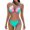 Mint Green, variant on Sngxgn Women's Swimsuit Tummy Control Slimming Bathing Suit Tie Knot Swimwear(Pink,M)