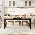 thumbnail image 4 of Trilenars 78.7 Inch Long Kitchen Table for 6-8,Dining Room Table for Kitchen Living Room,Large Rectangular Dinner Tables,Industrial Indoor Restaurant Tables with Sturdy Metal Frame(Only Table), 4 of 7