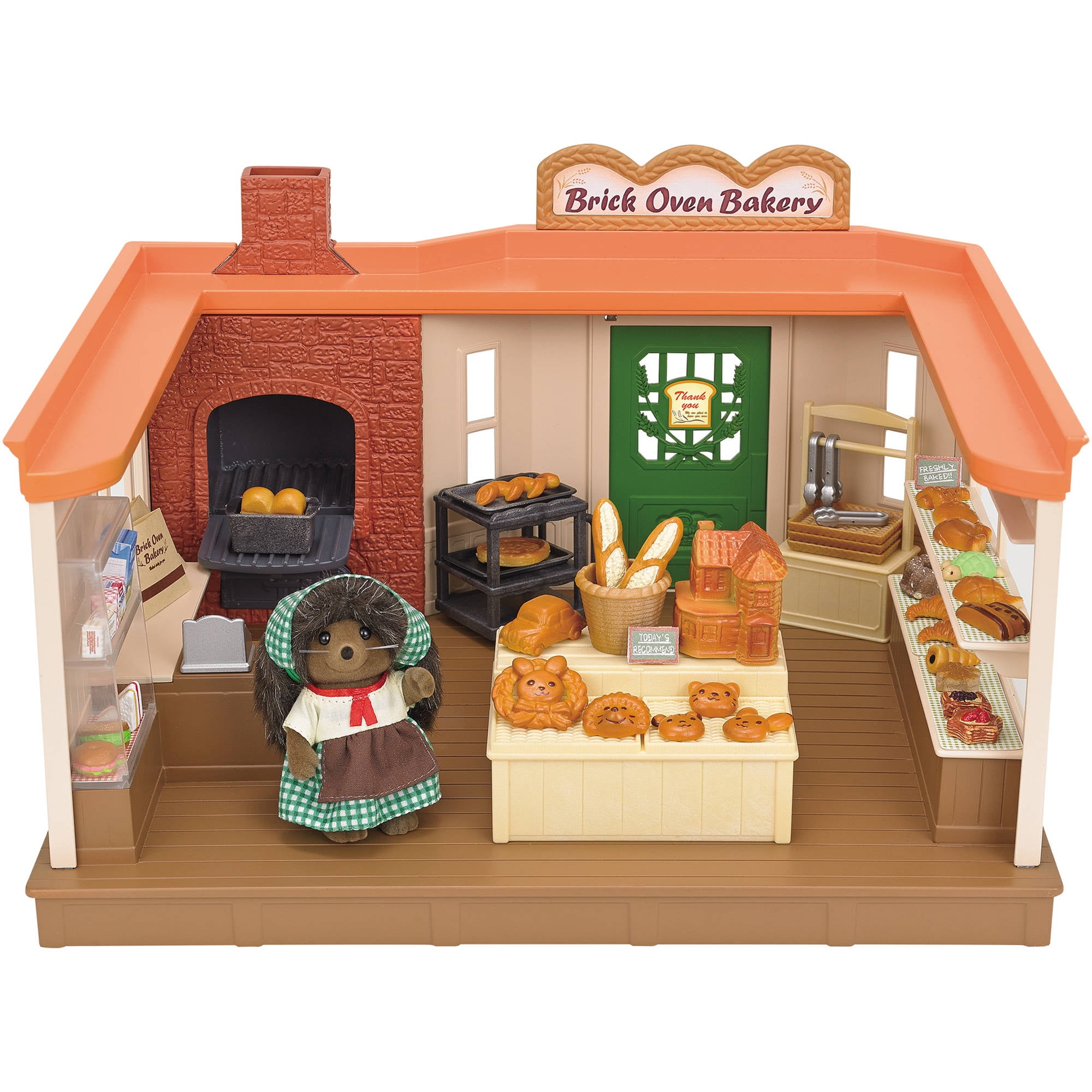 Calico Critters Brick Oven Bakery with Heloise Pickleweeds Hedgehog 