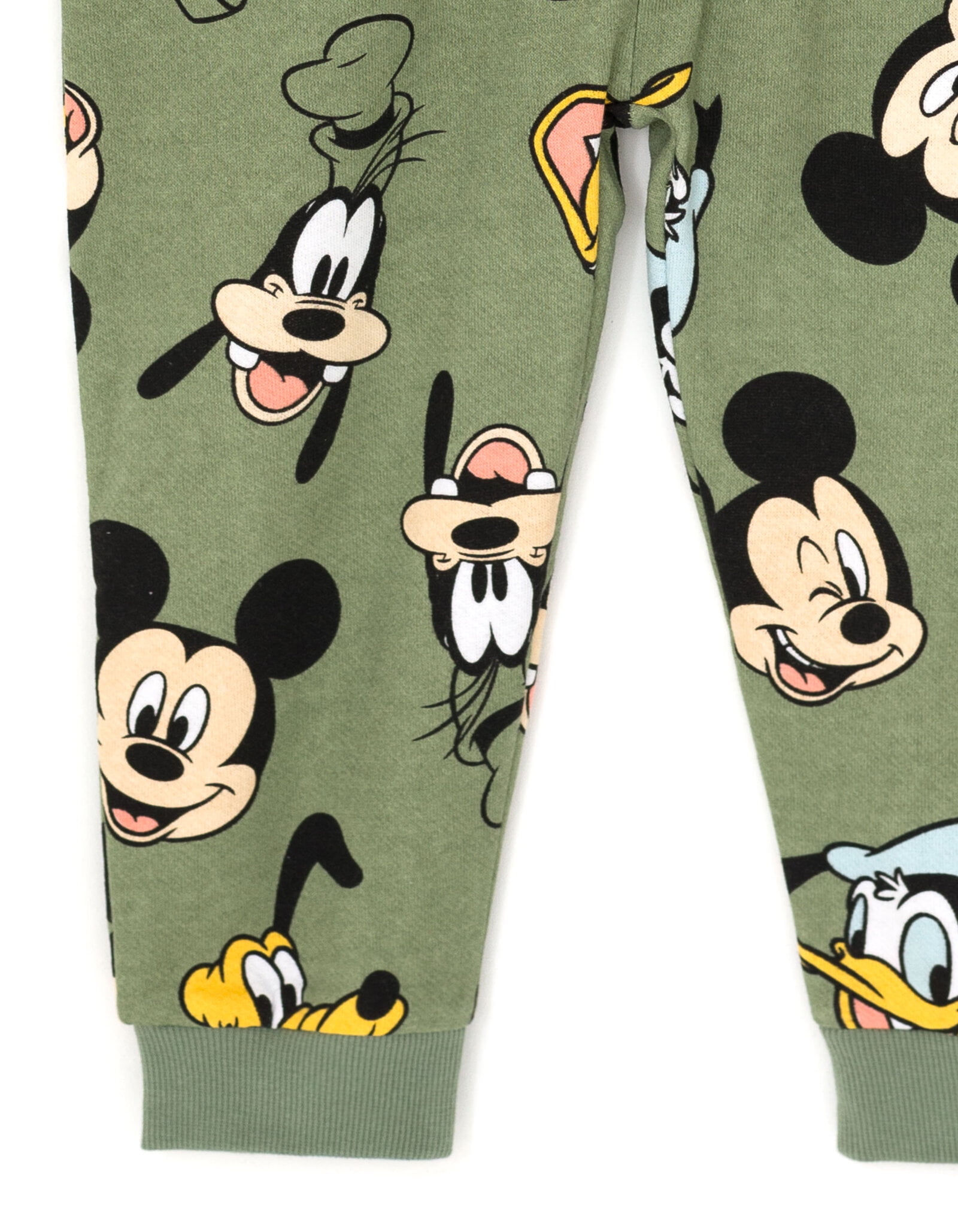 Disney Mickey Mouse Goofy Donald Duck Toddler Boy Girl Fleece Zip Up Coverall Green 2T