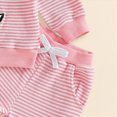 thumbnail image 5 of NOLDARES Baby Kids Girl Outfits Fall Winter Clothing 2pcs Set Long Sleeve Sweatshirt and Pants Clothes(Pink,1-2 Y), 5 of 7