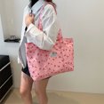 thumbnail image 2 of Bolso Estético Compras Lindo Fresa Y Cereza Bolsas Nailon para Comestibles, 2 of 9