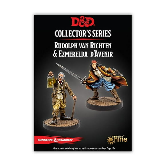 Dungeons & Dragons Curse of Strahd Miniatures: Rudolph van Richten & Ezmerelda d'Avenir Collector's Series