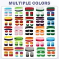 thumbnail image 5 of Uxcell Sweat Band Set Sports Terry Cloth Headband Wristband Set 7"x2" Moisture Wicking Sweat Absorbing Head Band Red/White/Blue, 5 of 6