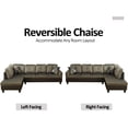 thumbnail image 3 of PonLiving Sectional Sofa, 2 Piece Living Room Couch Sofa&Chaise, Right Facing Chaise, Taupe, 3 of 6