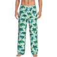 thumbnail image 2 of Lsque Green Sea Turtle Print Men's Pajama Pants, Lounge Pant - Comfortable Home Wear,Elastic Waistband, Stylish Design-X-Large, 2 of 9