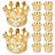 thumbnail image 1 of 12 servilleteros de metal con forma de corona de perla., 1 of 5