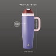 thumbnail image 6 of TAL 40oz Stainless Steel 2-in-1 Straw and Chug Tumbler with Push Lid and Handle, Purple, 6 of 9