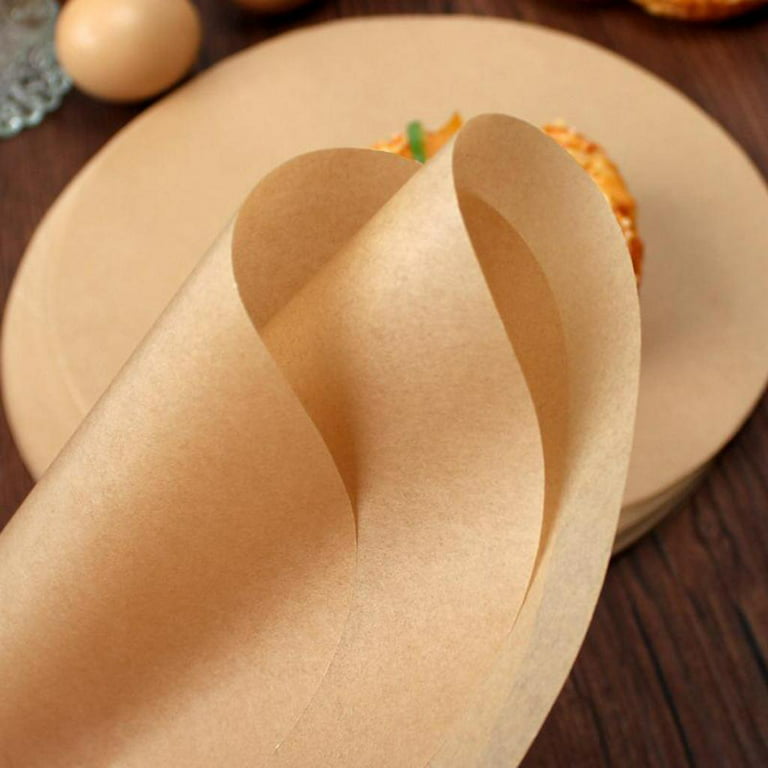 Twol 100pcs Silicone Grease-proof Paper Sheets Baking Parchment