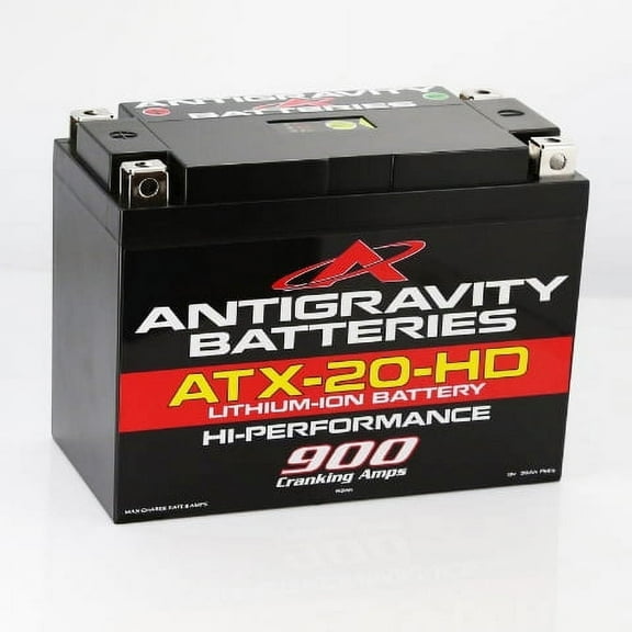 Antigravity ATX20-HD Lithium Motorcycle Powersports Battery – 780 CA, 30 Ah