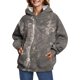 thumbnail image 1 of Gibobby Sudadera de mujer, Sudadera con capucha para mujer, con dobladillo irregular, holgada, para (Gris oscuro,M), 1 of 4