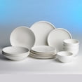 thumbnail image 3 of Villeroy & Boch Artesano Original 16-Piece Dinnerware Set, Service For 4, Dinner And Salad Plates, Pasta And Rice Bowls, Premium Porcelain, Made In Germany, Microwave And Dishwasher Safe, Creamy White, 3 of 3