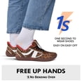 thumbnail image 5 of Barefoot Shoes Slip in Women Hands Free Wide Toe Box Slip on Ribbon Long Tongue Arch Support Walking Lace Sneakers for Plantar Fasciitis Orthopedic Zero Drop Gum Sole Minimalist Shoe, 5 of 6