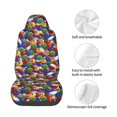 thumbnail image 4 of Wukai Bowling Colorful Full Set Car Seat Covers with Soft Padding Universal Auto Front Seats Protector and Cushion Mat, 4 of 5