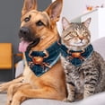 thumbnail image 4 of Constellation Light and Breathable Chiffon Yarn Cat Scarf Set of 2 - Translucent Pet Collars 40.6x40.6x58in & 53.3x53.3x76.2in, 4 of 5