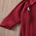 thumbnail image 3 of Newborn Infant Baby Boys Girls Romper With Zipper Ribbed Jumpsuit Kids Pajamas Clothes, 3 of 6