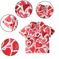 thumbnail image 6 of KYAIGUO Toddler Baby Boys Turndown Collar T-Shirt Summer Short Sleeve Lapel Shirts Casual Love Heart Tee Shirt for 1-6Y, 6 of 10