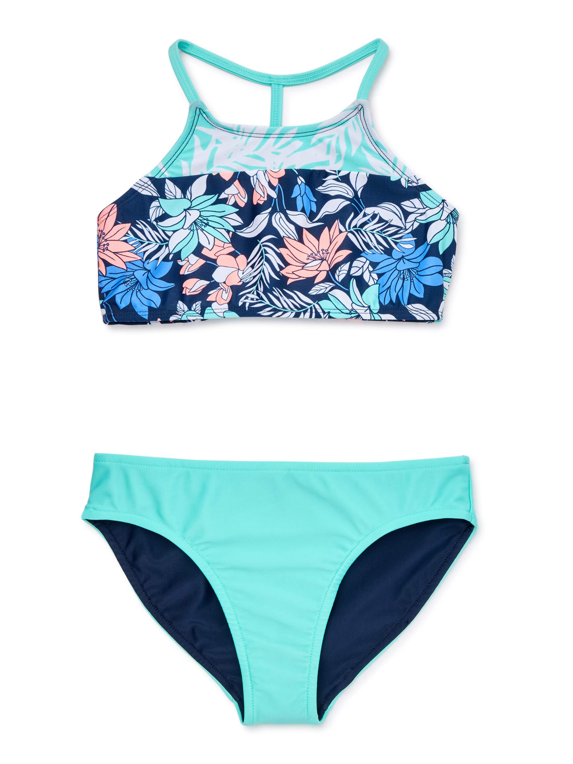 Wonder Nation Girls 3 pc Americana Swimsuit-Tankini /& Bikini