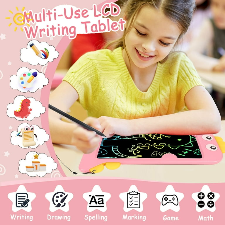 LCD Writing Tablet for Kids, Colorful Toddlers Toys Drawing Board, Educational Kid Toys, Doodle Pad Dinosaur Toy for 3 4 5 6 7 8 Year Old Boys Girls Birthday Party Christmas Gifts,8.5inch