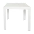 thumbnail image 5 of LeisureMod Mace Modern Outdoor Bistro Dining Table with Woven Weave Design, UV-Resistant Polypropylene Patio Table with Umbrella Hole for Patio, Balcony & Garden, White, 5 of 7