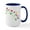 White/Navy Inside, variant on CafePress - Spring Flowers Large Mug - 15 oz Ceramic Large White Novelty Mug