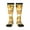 3 Black, variant on Honey Bee print thigh-high socks, crafted for both men and women with a stretchy, high-opaque design perfect for daily wear