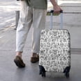 thumbnail image 3 of White Gothic Hand Butterfly Pattern Luggage Cover Fashion Suitcase Cover Baggage Covers Fit 25-28 Inch Luggage (Go Travel), 3 of 5