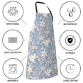 thumbnail image 6 of Bingfone Lily Flower Apron Gifts For Men, Women Professional Grade Chef Apron for Kitchen,BBQ & Grill, 6 of 8