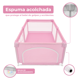thumbnail image 4 of Corral Para Bebé Aeiou Bc004 Plegable De Seguridad 120*180 Rosa, 4 of 6