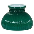 thumbnail image 4 of B&P Lamp® 6" Dark Green Cased Glass Ribbed Student Lamp Shade for Vintage Style Lamps, 4 of 5