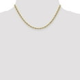 thumbnail image 2 of Diamond2Deal 14K Yellow Gold 3mm Semi Solid Rope Chain Necklace for Women 16", 2 of 6