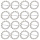 thumbnail image 2 of 2 16 Piezas Hebillas de Cinta de de Imitación Deslizadores Favores de Boda Forma Redonda 2 piezas Gloria Hebilla de cinta, 2 of 9