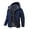 Navy Blue, variant on Men's Ski Jacket Warm Winter Snow Waterproof Coat Mountain Windbreaker Hooded Raincoat Black xl