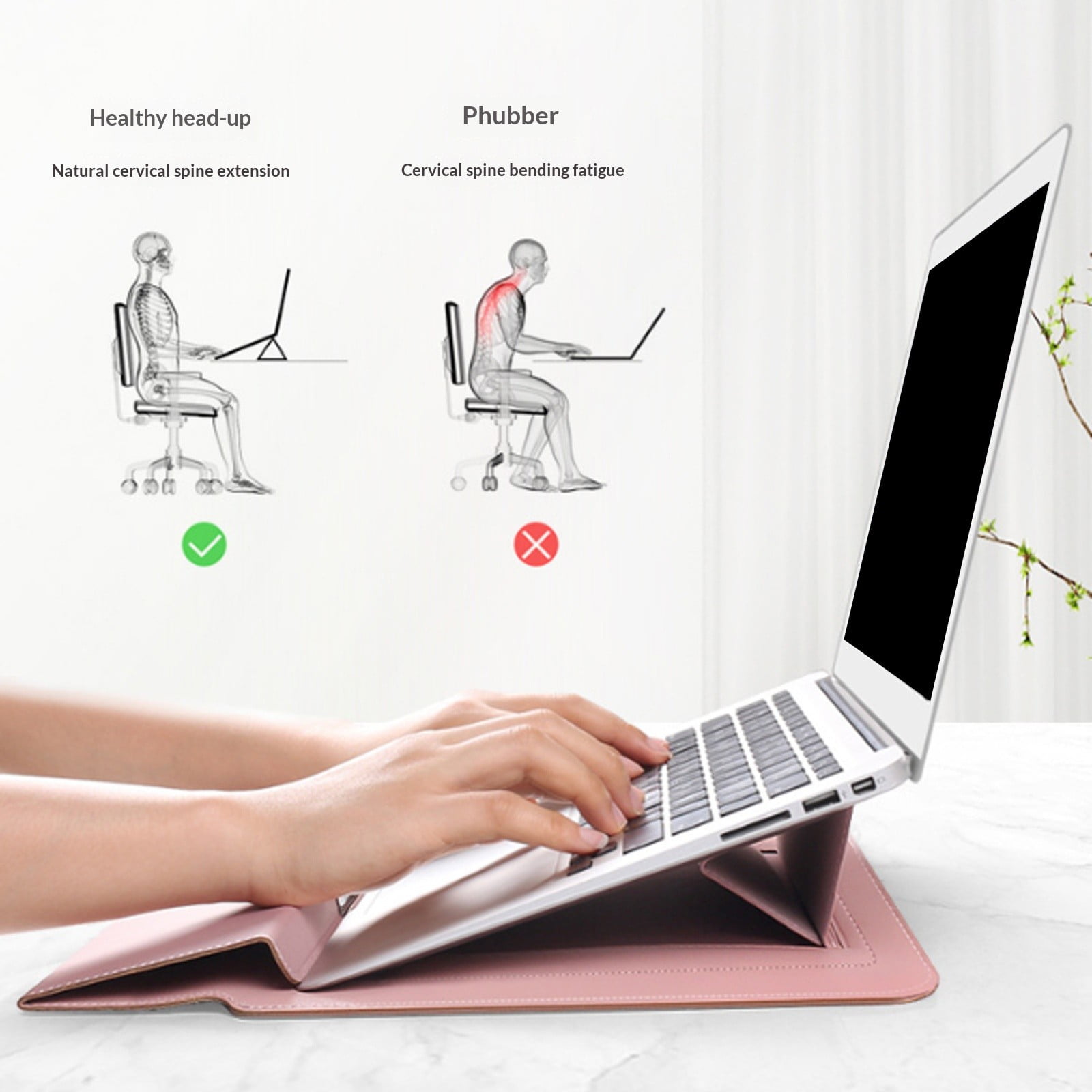 Portable PU Leather Case with Hand Rest Design for 13-16 Inch Computers