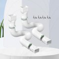 thumbnail image 4 of Paquete de 2 extensores de desagüe con tubo/conectores/tornillos para la mayoría de los bajantes, 4 of 5