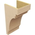 thumbnail image 5 of 12"W x 12"D x 24"H Wide Pescadero Rough Cedar Woodgrain TimberThane Corbel, Primed Tan, 5 of 6