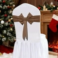 thumbnail image 6 of Tikeitoo Gift Ideas Bow Chair Cover, Decorative Backrest Strap for Holiday Dining & Event Decor, Chair Christmas Decoration for Parties, 6 of 9