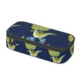 thumbnail image 2 of Uemuo Dino Playing Roller Skate Printed Large Pencil Case, Big Capacity Pencil Pouch Stationery Pen Bag, Storage High Capacity Bag Pouch Holder Box Organizer, Marker Pen Case, 2 of 9