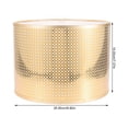 thumbnail image 2 of OULII Golden Modern Cloth Oval Lampshade for Table Lamps Easy Install Durable Decorative Home Use, 2 of 7