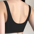 thumbnail image 5 of Gymayou Women Front Closure Seamless Minimizer Bra for Large Bust Padded Wireless Gathered Beauty Back Lingerie ront Snap Comfort Underwear Black L, 5 of 5