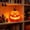 Yellow A, variant on Gallickan Halloween Pumpkin Light, LED Light Up Jack-O-Lantern Decor, Battery Operated Spooky Face Lamp for Indoor Home Table Mantel, Plastic, Style B, 7.1x7.9in