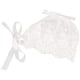 thumbnail image 2 of Accesorio para fotos de sombrero ajustable con cinta de seda y encaje para niña recién nacida (blanco), 2 of 8