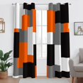 thumbnail image 2 of Cortinas opacas, color naranja Tyrot, 100% opacas, 214 x 213 cm, 2 paneles, 2 of 7