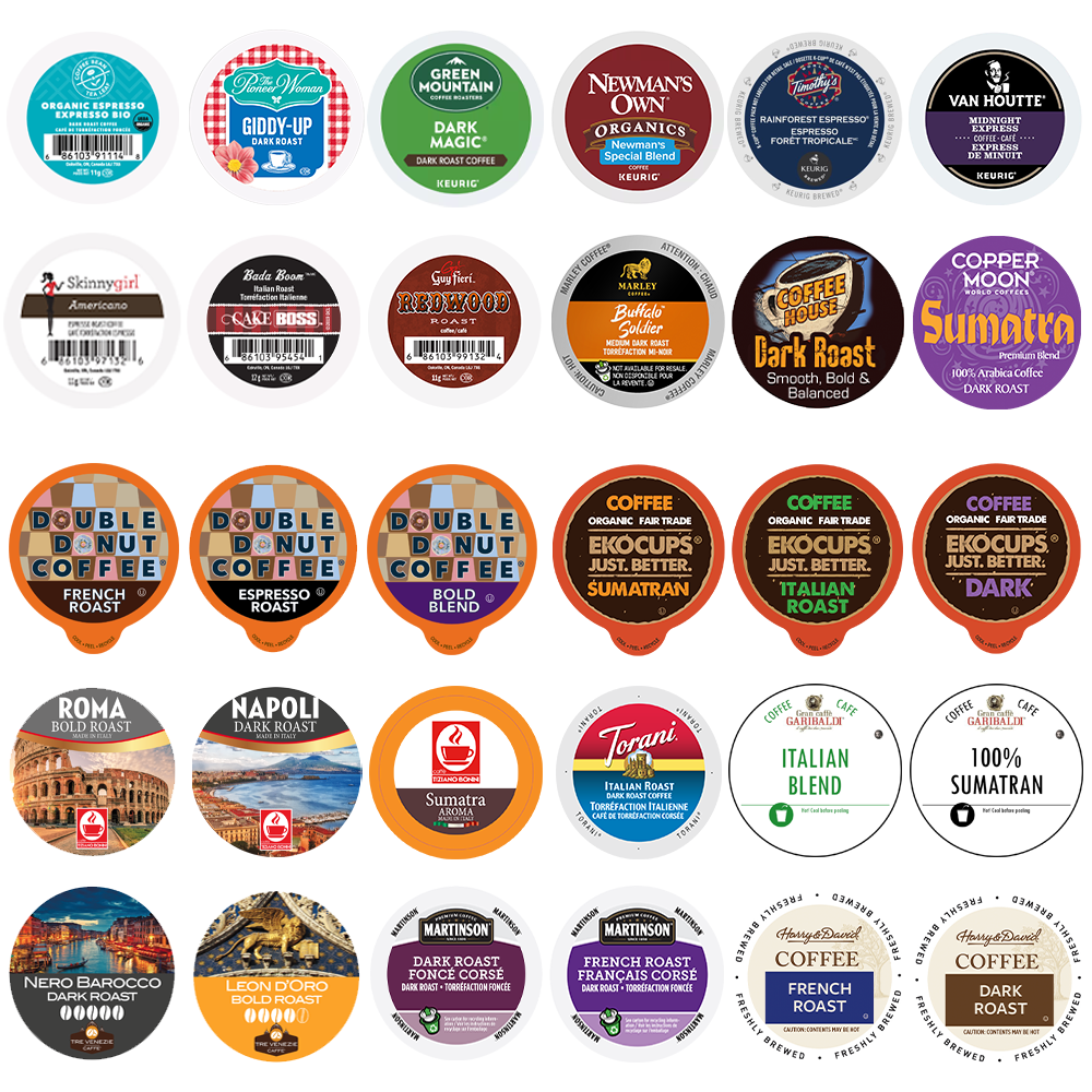 Perfect Samplers Dark Roast and Bold Flavors Coffee Pod Variety Pack