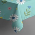 thumbnail image 4 of Pioneer Flower Floral Print Pattern Rectangle Tablecloth 60"x102", Waterproof Polyester Table Cloth, Wipeable Spillproof for Dining Camping Indoor Outdoor, 4 of 6