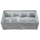thumbnail image 1 of Caja De Almacenamiento De Ropa Interior Plegable De 24 Rejillas, Organizador De Guardarropa De Tela Multiusos, Cubo De Almacenamiento De Cajón Gris Para Ropa Interior, Calcetín, Cosmético Yuarrent HA028121-03, 1 of 7